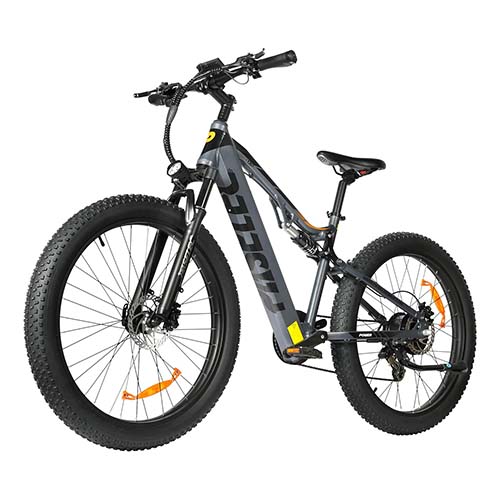PASELEC GS9 27.5" electric mountain bike with dual hydraulic suspension for mature riders